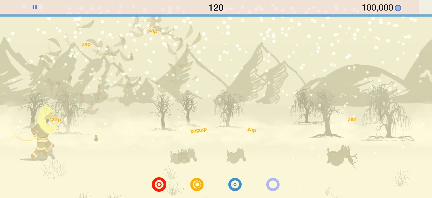 A bomb blast washes the whole screen white and scatters the animals
